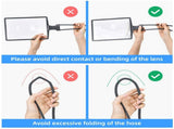 LED 5X Magnifying Glass with Light, Type-C Charging with Three Brightness Levels, Full Frame V1232-FDJ-5PS-002