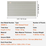 Slatwall Panels, 121.9 x 30.48 cm Gray Garage Wall Panels , Heavy Duty Garage Wall V952-BTQBPVCF8SQFMTCK0V0