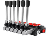Hydraulic Directional Control Valve, 6 Spool Hydraulic Spool Valve, 11 GPM Hydraulic Loader Valve, V952-KZFFXYC611GPMFJ1GV0