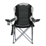 Weisshorn Camping Folding Chair Portable Outdoor Hiking Fishing Picnic Grey 2pcs CAMP-B-C-61-GR-FC2