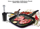 Portable Kit 1-Pack Black Outdoor Smoker for Grilling and Cooking V1366-AZ2-W-17203