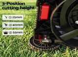 Giantz Petrol Lawn Mower 149cc 4 Stroke Hand Push 16in Grass Cutter Lawnmower MOWER-GAS41-RDBK
