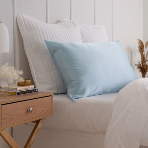 Pure Silk Pillow Case by Royal Comfort - Soft Blue ABM-10002268