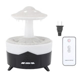 Water Drip Aromatherapy Diffuser 7 Color Light Mushroom Rain Humidifier with Remote Control for Home V1294-YM0901-3113240009212