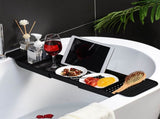 Bathtub Tray Stable Placement Expandable Plastic Material Draining Design Bath Caddy Tub Table for V1294-YM0512-3112220078812
