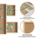 Wooden Jigsaw Puzzle Table Board Storage Table Tray Puzzle For Adult Kid V63-837831