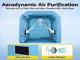 Giantz Inflatable Paint Booth 2.5X2.5X3M Inflatable Spray Booth with 550W Powerful Blower and Air SPRAY-BOOTH-3X2.5-BL