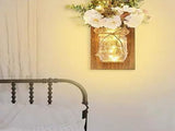 LED Mason Jar Wall Lights Indoor Outdoor Patio Vase Hanging Lights Home Wall Decorations V1294-YM0626-230221HR03-3