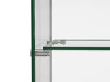 Stacked 169cm Tall Glass Display Cabinet 4 Tier DBOX1002-4-T-BK