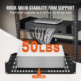 VEVOR 2U Server Rack Shelf 16"/406 mm Depth Vented Rack Mount Shelf with Tray V952-FWQJJGB2U16Y33AWQV0
