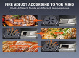 Portable Charcoal Propane Gas Grills with Cover and Cart, Heavy Duty Stainless Steel BBQ V952-TCYXLYC243700Y92IV0