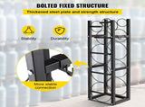 Refrigerant Tank Rack with 3x30lb and Other 3 Saving Space, Cylinder Tank Rack 46x13x4-inch, V952-QPJ3X30BJQT000001V0
