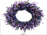 26 Inch Purple Lavender Flower for Front Door, Spring Summer Forsythia Lavender Flowers V1258-DP02-C-2643
