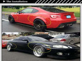 4 Pcs Universal Car Fender Flares Flexible Durable Body Wheel Extra Wide Arches V767-8CDNB01