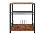 Levede Side Table 3-Tier Storage Shelf Modern Table NI1064-BR-AU