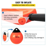 Boat Buoy Balls, 15" Diameter Inflatable Heavy-Duty Marine-Grade PVC Marker Buoys, Round Boat V952-CYXBCSB15INCH749JV0