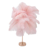 Decorative Table Lamp 30PCS Feathers USB Rechargeable Light Touch Control Desk Light Built in V1294-YM0901-3119230088512