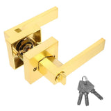Interior Privacy Door Lever Handle Set, Alloy Material, 1 Set for Home and Office Door Security V1366-AZ2-W-17336