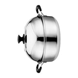 Steam Pot with Clear Lid 201 Stainless Steel Multipurpose Stock Pot Kitchen Cookware for Cooking V1294-YM0901-3118230431511