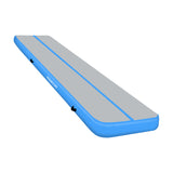Powertrain Airtrack 20cm Thick 5m x 1m Inflatable Gymnastics Tumbling Mat Air Track - Blue IFM-XBO-005-BU