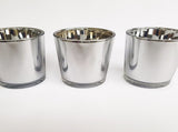 40 Bulk Pack Silver Mercury Glass Votive Candle Holders Set For Wedding, Bridal And Baby Shower, V382-SILX40