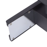 LED Bathroom Sink Faucet Black Waterfall Single Hole Handle Vanity Faucet with 2 Water Pipes V1294-YM0901-3112260003111