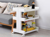 3 Tier Storage Trolley Multifunctional Large Capacity Rolling Cart with Wheels for Beauty Salon V1294-YM0901-3117230244611