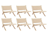Levede 6x Accent Chair Foldable Recliner CH1079-1-NTX6