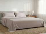 1000 Thread Count Cotton Rich Double Bed Sheet Set 4 Piece, Soft Feel Microfibre Blend, Solid C CVC-10DBL-SL