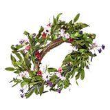 VEVOR Artificial Decorative Wreath 55.88 cm Pink Green with Daisies Year Round V952-ZSHH22INCHCJY8KMFV0