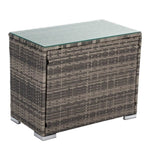 Grey Wicker End Table V264-OTF-530S-LGR-1