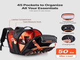 Tool Backpack, 45 Pockets, Heavy-duty Tools Storage Organizer Work Bags with Laptop Compartment & V952-GJBBBD1214IN0W07J001V0