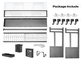Over The Sink Dish Drying Rack Carbon Steel Dish Drainer Drying Rack 85cm Long Sink Caddy with Door V985-DISHDRYINGRACK