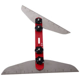 Stair Cutting Tool Stainless Steel Accurate Stair Tread Template Set for Window Sills Closet Shelves V1294-YM0523-3114220003611