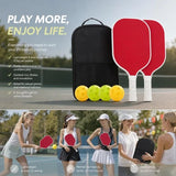 Fiberglass Pickleball Paddle Red, Minimal Pair For Family Backyard Leisure, Fathers Day Sport V1221-XM-LB1676-GM57