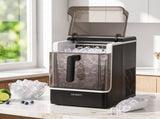 Devanti Ice Maker 23kg Portable Basket Square Cube Machine Black IM-ZB-E-23WL03-BK