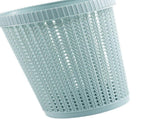Pulling Bag Trash Can Imitation Rattan Round Plastic Garbage Bin Home Coverless Trash Storage Basket V1294-YM0716-3117220138911