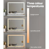 Embellir Bluetooth Makeup Mirror 80x58cm Hollywood Vanity with LED Light Crystal MM-E-FRAMELS-5880LED-GS-BT