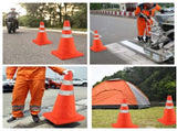 18 inch Traffic Cones, 2PCS Collapsible Orange Cones for Parking, Parking with Reflective Collars, V1259-DP01-A-4427