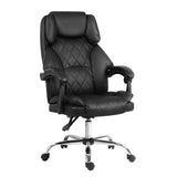 Artiss Executive Office Chair Leather Recliner Black OCHAIR-G-1051-BK