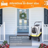 Dog Stroller w/ Rain Cover Foldable Pet Cart V178-66762