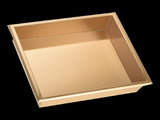 336 x 336 x 101mm Shower Niche Single Shelf Organizer No Tile Needed in Gold V63-905651