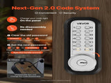 Mechanical Keyless Entry Door Lock, 2.0 Code Upgrade, 4-7 Digits Code, Single-Sided Push Button V952-JXMMSYSQXQRSNIU67001V0