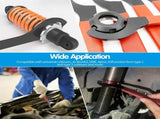 6 Piece Coilover Spanner Wrench Set, C Shape Hook Tools for Suspension Spring Adjustment, Shock V1189-LC-AMZ-00101