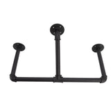 22in Industrial Pipe Clothing Display Rack Wall Mounted Clothes Rack Hanger Iron Clothes Hanging Rod V1294-YM0717-3114220075011