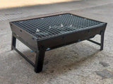 Weekend Essential Portable Foldable BBQ Grill Home & Camping Heavy Duty Steel No Assembly V1232-SKVDHG002