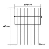 Mountview 25 Pcs Garden Fence Border Rustproof Metal UM2125-AU