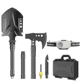 multifunctional entrenching shovel, axe set, outdoor camping, folding shovel, vehicle mounted tool, V1102-145-12437-BLK-5SD14-26JD