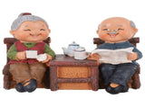 Premium Resin Decor - Elderly Couple Figurines, Wedding Desktop Figurine, Multi V1369-AZ3-W-15854