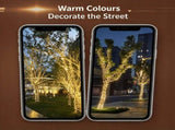 Extended LED Twinkling Star String Lights Plugin, Durable For Backyard Camping Tree Decoration, V1221-XM-LB8330-GM243